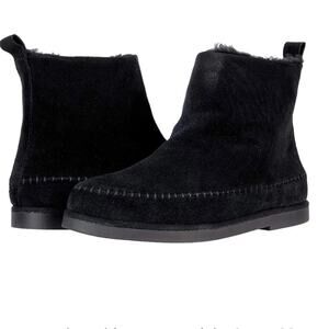 NWOT Women’s Steve Madden Tommy Suede Casual Black Ankle Boots – Sz 8